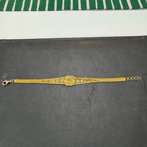 Elegant 22 karat gold intricate design adjustable Bracelet